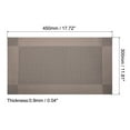 thumbnail image 2 of Individuales Manteles 450x300mm 2uds PVC Mesa Lavable Tejido Individual Mantel, Café, 2 of 5