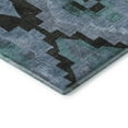 thumbnail image 3 of Addison Rugs Mayfield Premium Machine Washable Transitional Aztec Teal Rectangle Rug, 10' x 14', 3 of 7