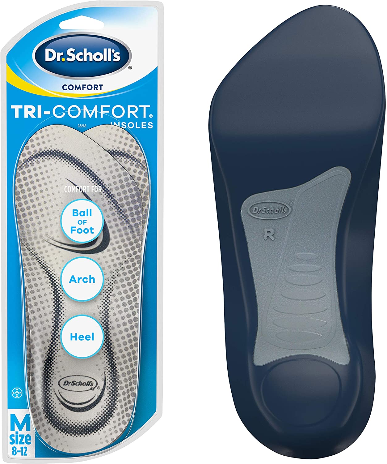 Dr. Scholl's Foot Arch Supports, Adult, Gel, (Men's Size 8