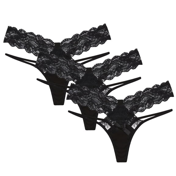 ZNQHFRE Women Panties Soft Elegant Briefs Lace T Back Underwear G XL