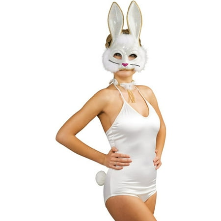 White Bunny Adult Halloween Costume Kit, One Size - Walmart.com