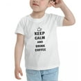 thumbnail image 3 of Keep Calm And Drink Coffee Funny Toddler T-Shirts for Boys Girls (White, 5/6T), 3 of 5