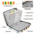 thumbnail image 4 of Haosy Accordion File Organizer Zipper Binder 500 Sheet 6-Tab Expanding File Folder Multi-Pocket 1.2 Inch 3 Ring Squirrel Fox Owl Leaf, 4 of 7
