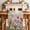 DeepPink Lavender Beige, variant on Tulips Spring Floral Table Runner 48 Inches Long Farmhouse Dress Scarves, Pastoral Flowers Butterfly Farmhouse Dining Tablerunner for Coffee Table/Kitchen Island/Party Décor, 13" x 48"