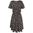thumbnail image 5 of Women's Floral Cold Shoulder Dress-B-XS, 5 of 5