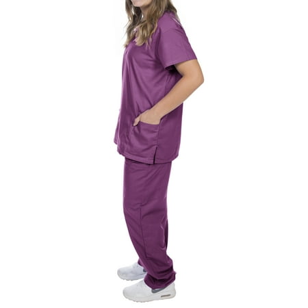 

EZI Unisex V-Neck Scrubs Set: Classic Fit & Design