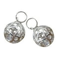 thumbnail image 4 of 2Pcs Hollow Round Charms Hanging Pendants DIY Fashionable Home Decor Fitting Beads for Crafts Earrings Keychain Jewellery Making Findings, 4 of 9