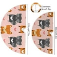 thumbnail image 3 of RYLABLUE Tapis de Support de Jupe de Noël avec Raton Laveur Renard Mignon pour Décoration de Fête Intérieure Extérieure 36 Pouces, 3 of 5