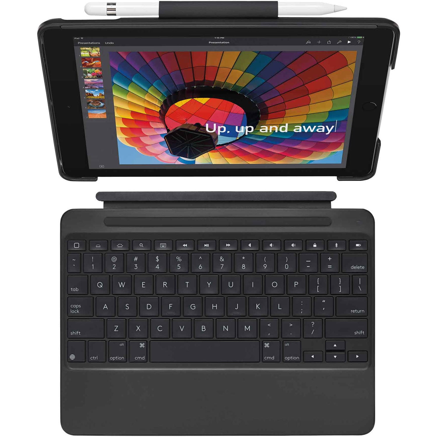 Logitech Combo Keyboard Folio Case for Apple iPad 5th 6th Gen USED) - Walmart.com