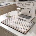 thumbnail image 3 of YAOMOBB Espresso Machine Mat Geometric Print Coffee Maker Mat Super Absorbent and Stain proof Countertop Pad, 3 of 7