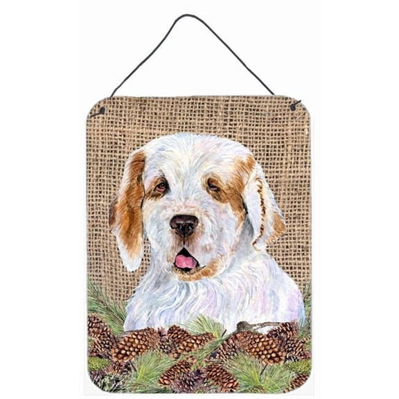 Clumber Spaniel Aluminium Metal Wall Or Door Hanging Prints