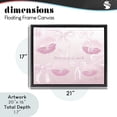 thumbnail image 4 of Stupell Industries Glam Dreaming In Pink Black Floating Frame Canvas Art, 21 x 17, by Kim Allen, 4 of 8