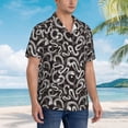 thumbnail image 5 of Balery Hand Drawn Snake Print Men's Hawaiian Shirts Short Sleeve Beach Shirt Relaxed Fit Vacation Button Down Shirts-XX-Large, 5 of 9