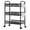 Black, variant on Zxareky 5 Tier Stackable Metal Mesh Storage Basket with 360 Degree Wheels