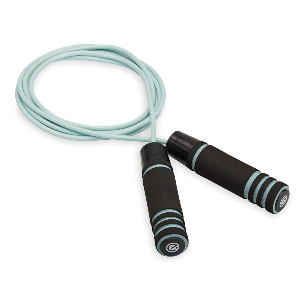 Weighted Jump Rope by Pulse 1LB with Memory Foam Handles and Thick Speed Cable 