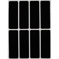 Royal Green Rectangular Color coding labels 3 x 1 inches, Rectangle label for name tags - 40 pack (Black)