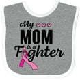 thumbnail image 3 of Inktastic Breast Cancer Awareness My Mom is a Fighter Boys or Girls Baby Bib, 3 of 4