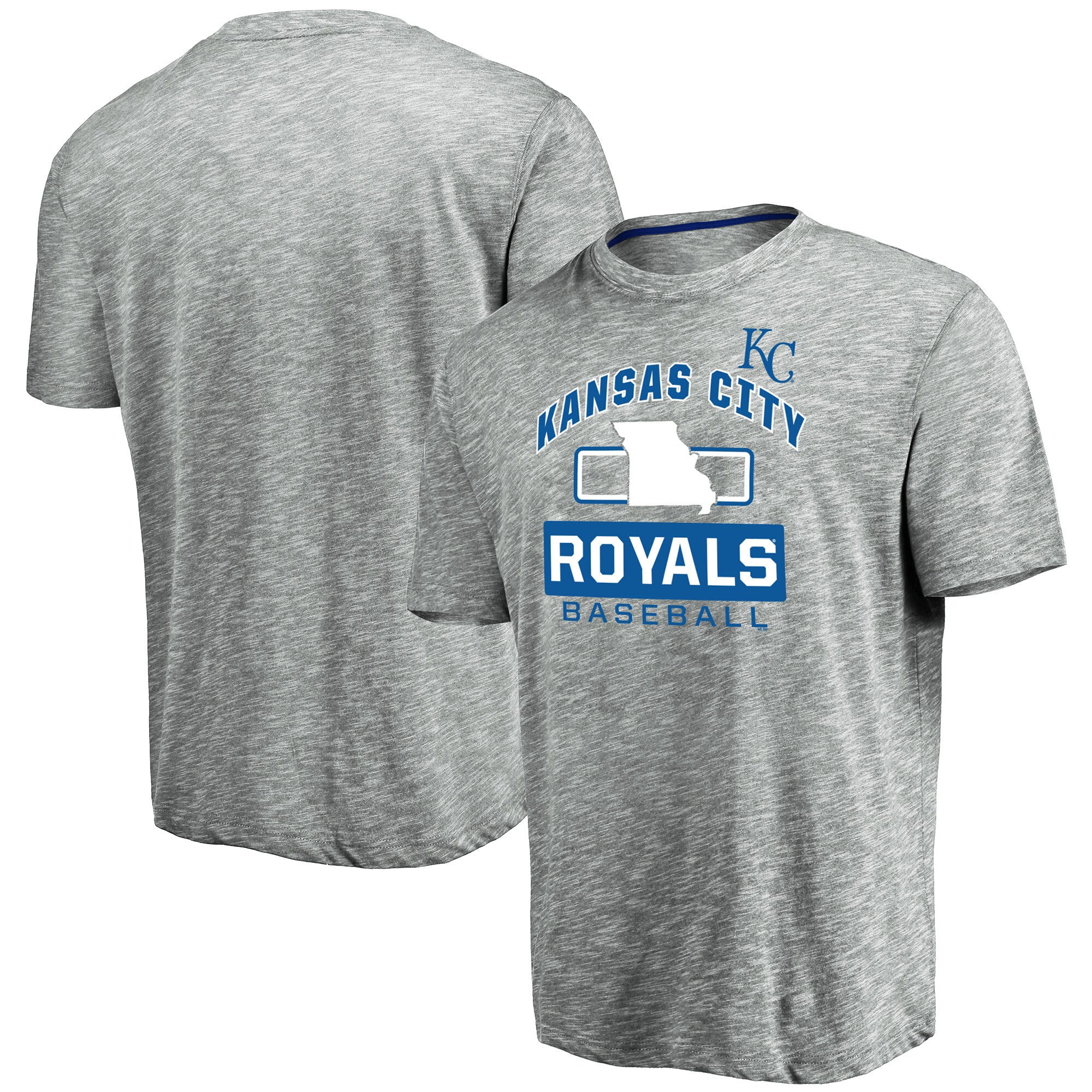 Men's Majestic Heathered Gray Kansas 