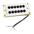 thumbnail image 3 of MERIGLARE Guitare Électrique Humbucker Pickup Compact Facile à Installer Remplace Pièce de Rechange Pont, 3 of 9