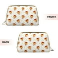 thumbnail image 3 of Xecao Funny Corgi Print Fashion Makeup PVC Bag Large Capacity Travel Cosmetic Bag for Women Organizer Toiletry Clutch, 3 of 8