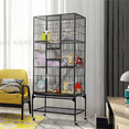 thumbnail image 3 of Renwick 69" H Extra Large Bird Cage with Detachable Stand, Matt Black, 3 of 10