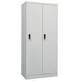 thumbnail image 1 of vidaXL Penderie Gris Clair 80x50x180 cm Acier, 1 of 5