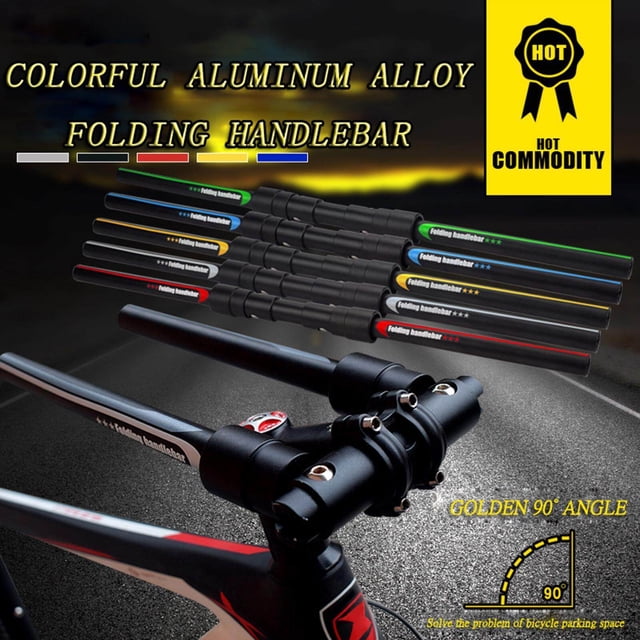 Folding Handlebar Racing Bicycle Scooter Flat Handle Bike Cycling Bar Part 660mm Green