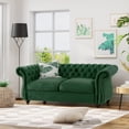 thumbnail image 6 of Emerald-Colored | Chesterfield-Style Loveseat for Stylish Decor | Enhances the Look of Your Space with Button Tufting, 6 of 6