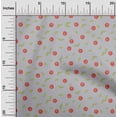 thumbnail image 1 of oneOone Georgette Viscose Fabric Leaves & Apple Fruited Craft Fabric BTY 42 Inch Wide, 1 of 1