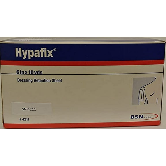 BSN Medical Hypafix Dressing Retention Sheet Roll 6"x10 Yards | Surgical Tape | Medical Adhesive Tape Wound Care | Non-Irritating First Aid Tape | Self-Adhesive Hypoallergenic Tape for Sensitive Skin