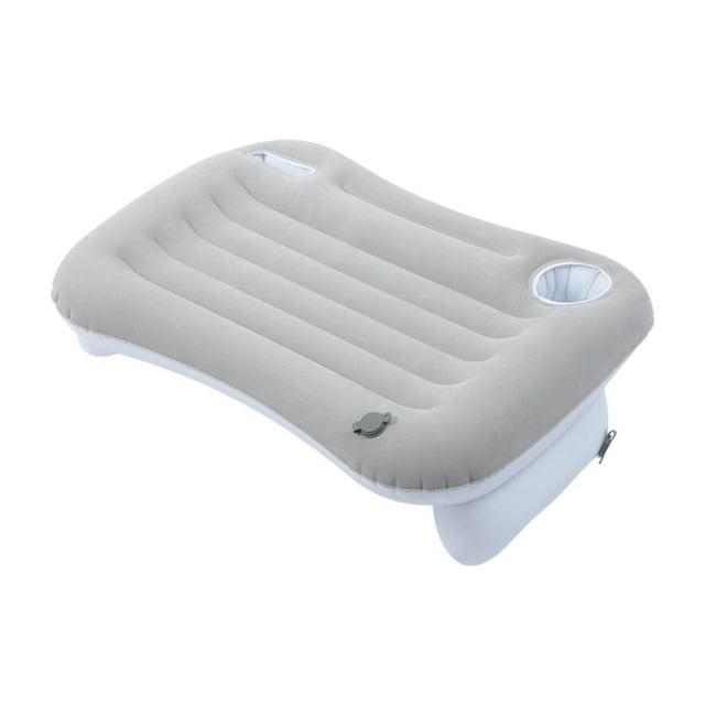Almohada Hinchable para Regazo Escritorio para Portátil Y Cojín de Lectura con Soporte para Brazos Y Portavasos Adecuado para Trabajar en La Cama 68x