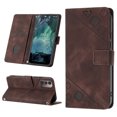thumbnail image 1 of Compatible avec Nokia G21/ G11 Étui en Cuir PU Classique Embossé avec Porte-Cartes Coque Antichoc, 1 of 5