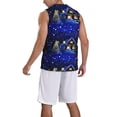 thumbnail image 2 of Naloa Christmas Night Basketball Jersey Reversible Men's Mesh Athletic Sports Shirts Training Practice S-4XLSmall, 2 of 6