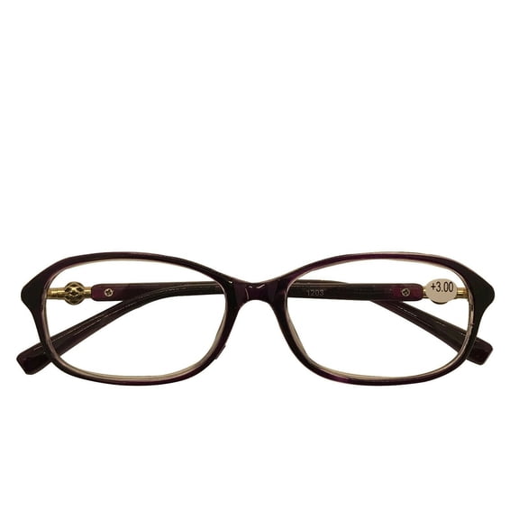 1 Pack Women's Oval Frame Reading Glasses Lightweight Classic Style Readers