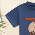 thumbnail image 6 of Toddler Kids Baby Boy Summer Clothes Sets Cool Airplane Embroidery Tee and Gingham Shorts 2-Piece Set for Birthday Parties Boys Summer Outfits, 6 of 7