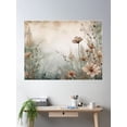 thumbnail image 2 of Wild Flower Meadow 2 Poster Wall Art, Modern Wall Decor For Living Room Bedroom, 12x18 UNFRAMED, 2 of 3