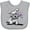 AC-Heather Grey, variant on Inktastic Schnauzer With Heart Boys or Girls Baby Bib