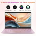 thumbnail image 5 of 2025 Newest 17.3 inch FHD-Laptop,Business-Laptop,32GB RAM 2TB SSD,Intel 6 Cores i3-1215U(Beat i5-1135G7 Up to 4.4GHz),Backlit Keyboard,WiFi 6 BT5.2,Windows 11 Pink Computer,65W Type-C,Fingerprint, 5 of 10