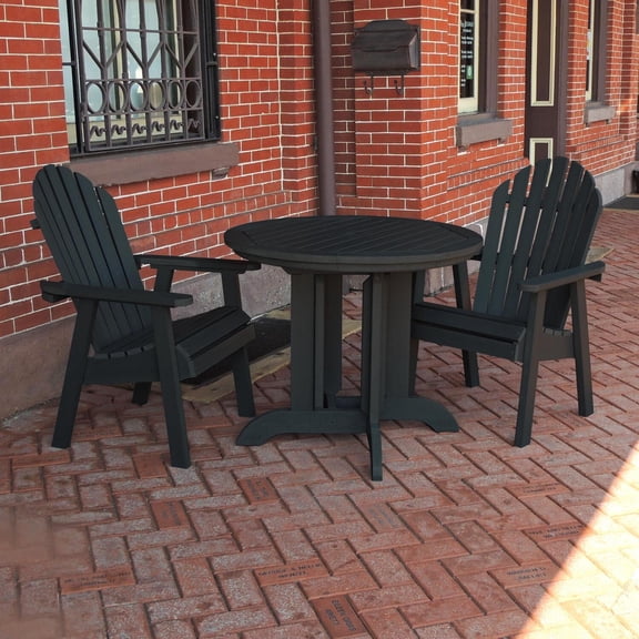 Highwood Hamilton 3pc Round Dining Set
