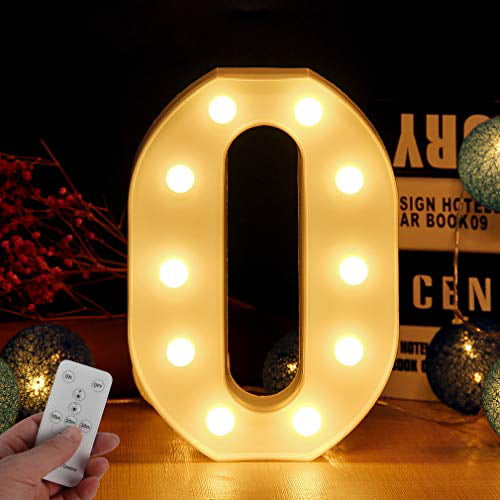 D Home Collections Lighted 12 LED Letters Marquee Sign Wall Decor