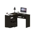 thumbnail image 6 of Raleigh L-Shaped Desk - Black 47"x41" Corner Office Desk w/ Drawers & Shelf, Particle Board, Home Office CPU Storage, Modern Design, 6 of 9