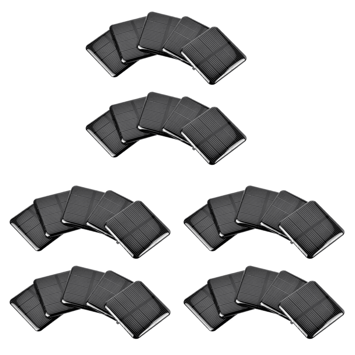 30PCS 2V 160MA 50X50MM Solar Panels DIY for Battery Cell Phone Chargers Monocrystalline Silicon Module,30 x Solar Panels