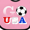thumbnail image 4 of Inktastic Go, USA- Soccer, Football Boys or Girls Baby Bib, 4 of 4