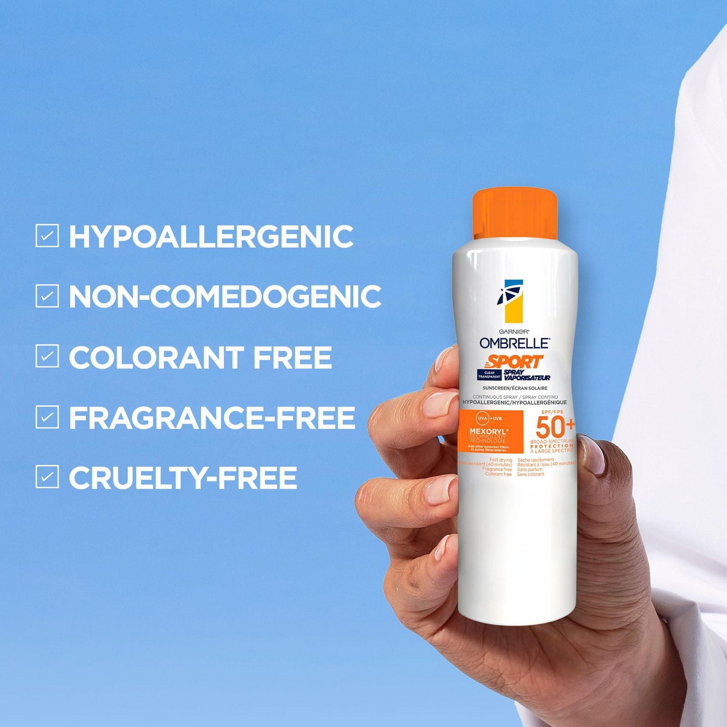 Ombrelle Sport SPF 50+ Sunscreen Spray, 122g