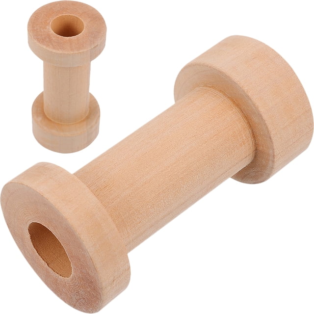 MasteelfCA 2Pcs Wood Yarn Holder Sewing Spools Holder Thread Holder Wooden Thread Spools Sewing Thread Spools