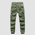 thumbnail image 1 of Ceisia Men's All-Season Fashion Solid Color Gift Multi-Pocket Workwear Pants with Ankle Strap Elastic Waist for Outdoor Casual Protection, 1 of 8