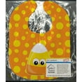 thumbnail image 2 of Caroline's Treasures Baby Bib, Halloween Candy Corn, Orange Dot, 2 of 3
