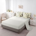 thumbnail image 5 of Feelyou Vintage Fishing Wildlife Bedding Comforter Set for Men Women, Deer Duck Bass Lake Forest Full Bedding Set, Beige Brown, Grey Reversible, 7 Pieces, 5 of 7
