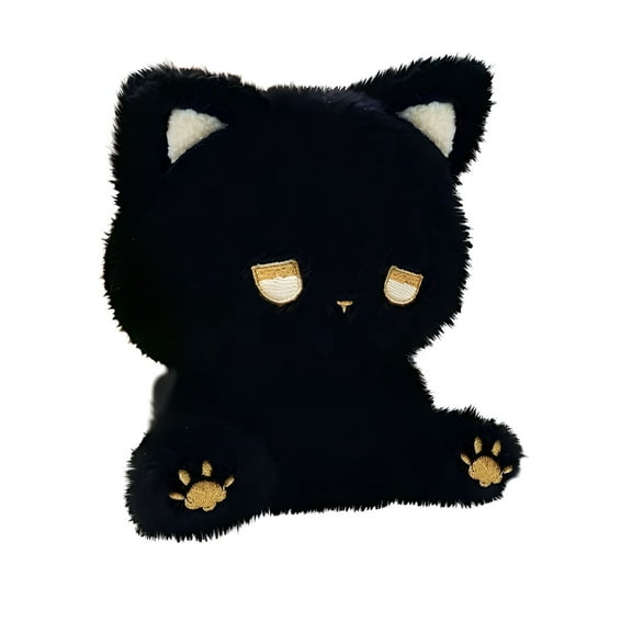 BESTSKY Black Cat Stuffed Animals,7 inch Stuffed Animals Black Cat Plush,Cute Cat Plushies Toy,Soft Kitten Plushie Cuddle Pillow,Anime Plushie Doll,Cute Stuff Toys Gift for Girls,Boys and Males