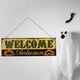 thumbnail image 3 of Cartel de decoración de Halloween Zulema de madera colgante Bienvenido, 3 of 5